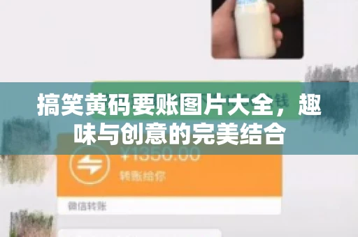 搞笑黄码要账图片大全，趣味与创意的完美结合