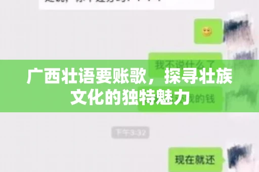 广西壮语要账歌，探寻壮族文化的独特魅力