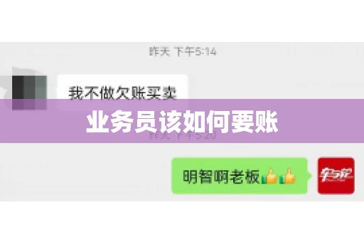 业务员该如何要账 业务员该如何要账