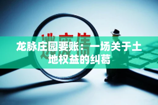 龙脉庄园要账：一场关于土地权益的纠葛