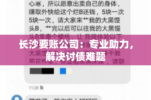 长沙要账公司：专业助力，解决讨债难题