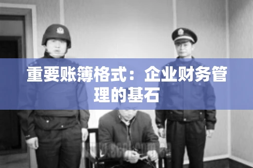 重要账簿格式：企业财务管理的基石