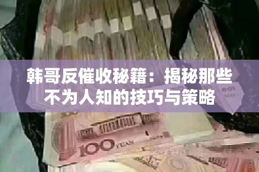 韩哥反催收秘籍：揭秘那些不为人知的技巧与策略